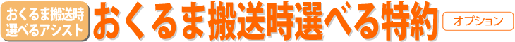 おくるま搬送時選べる特約