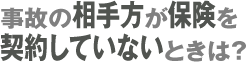 無保険車事故傷害特約