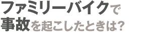 ファミリーバイク特約