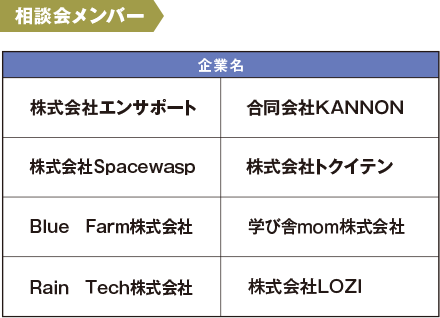 【相談会メンバー】チラシPDFに詳細