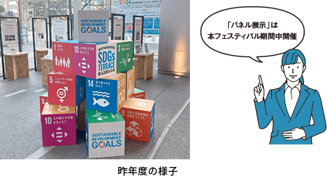 「パネル展示」は本フェスティバル期間中開催 昨年度の様子